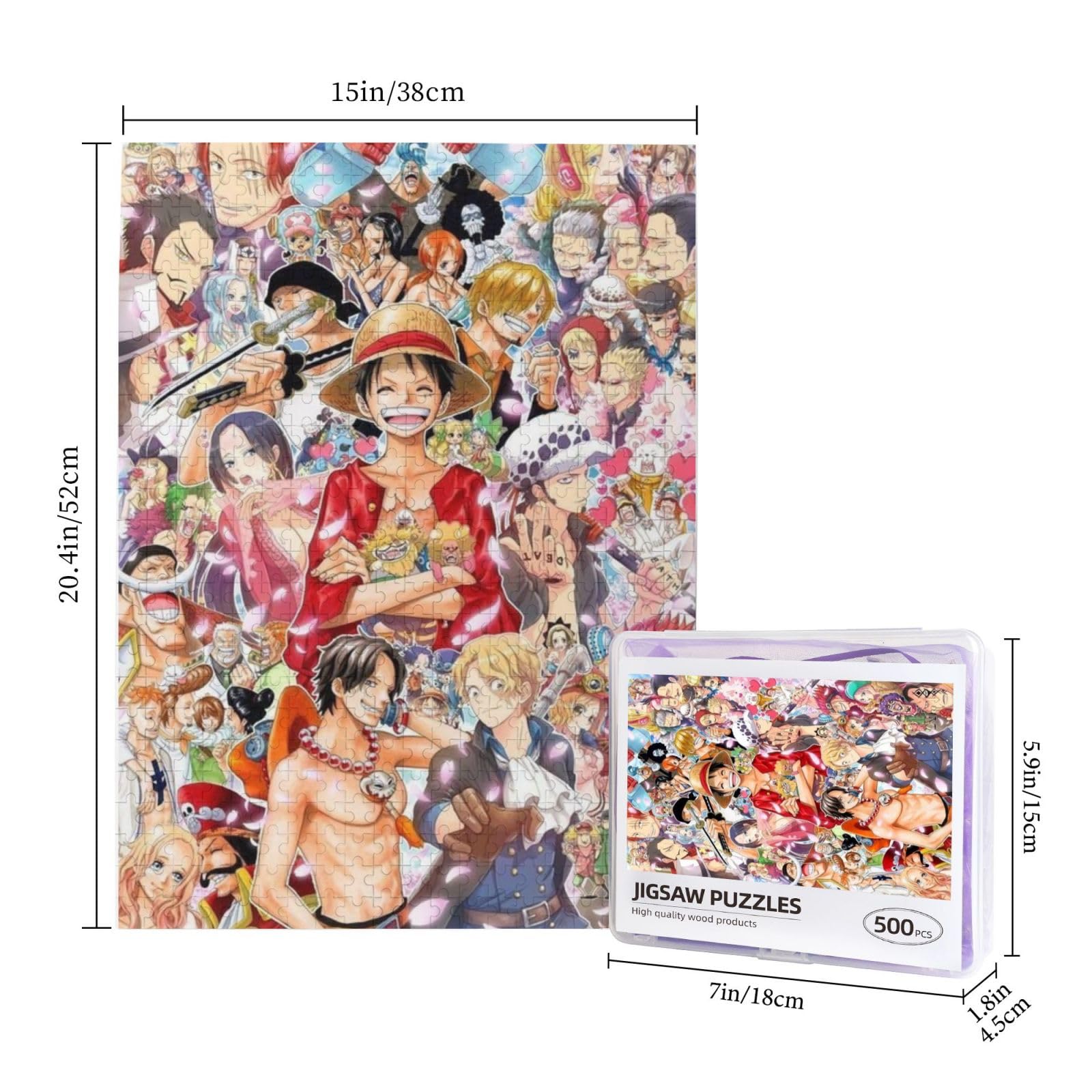 Amazon.co.jp: ワンピース アニメ ジグソーパズル 木製 500ピース